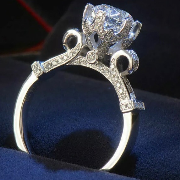 14k Diamond .75ctw Designer mounting compare ya or - Picture 1 of 1